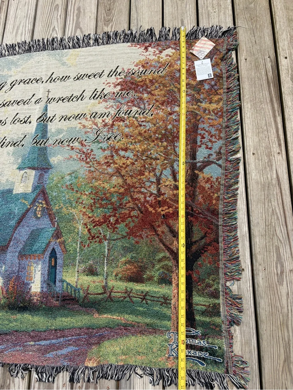 Thomas Kinkade Tapestry Throw Blanket 